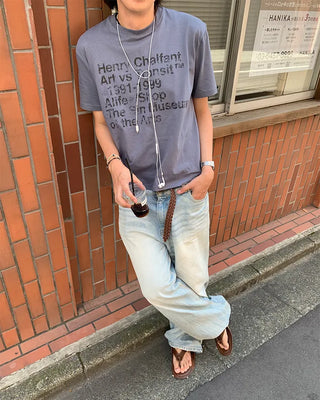 Vintage Lettering Short-Sleeve T-Shirt