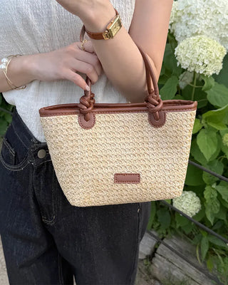 Rattan tote bag