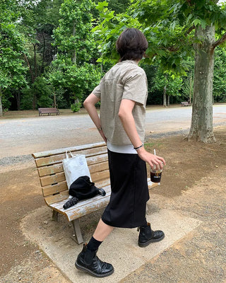 (Unisex) Back-strap Bermuda shorts