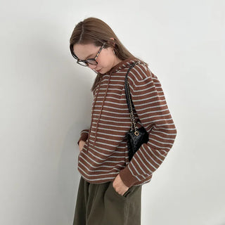 Striped Hoodie Knit