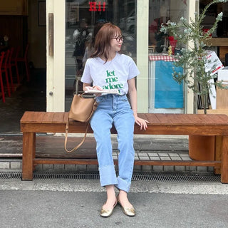 adore lettering T-shirt