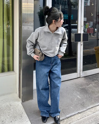 1990 Logo Half Sweatshirt