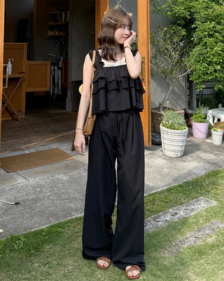 Perforated back ribbon knit sleeveless dress