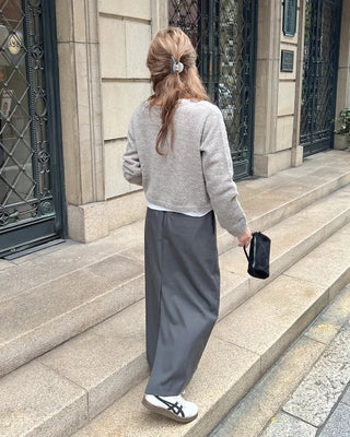 H-line maxi long skirt