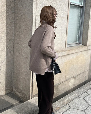 Raglan Line Point Knit