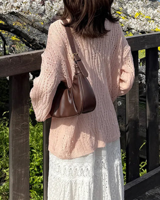 Openwork string knit