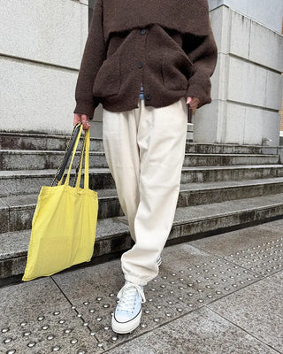 Simple elastic waist jogger pants
