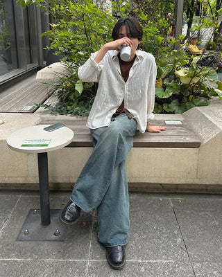 Linen striped shirt