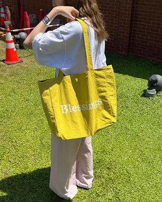 Blessings Lettering Big Tote Bag