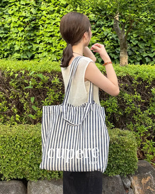 Striped Lettering Eco Bag