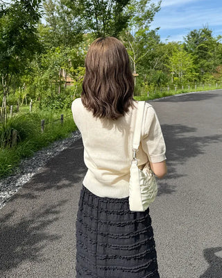 Asymmetrical Wrap Knit