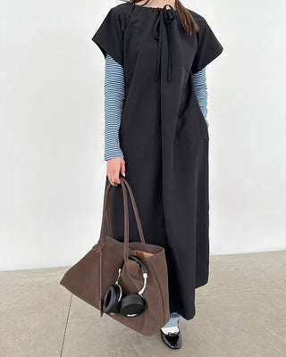 Suede shoulder bag