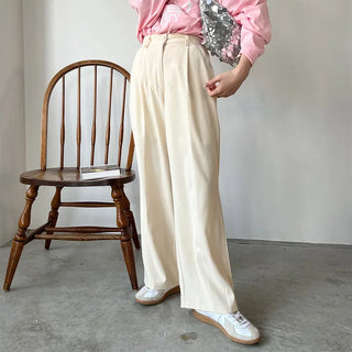 Pintuck Simple Slacks