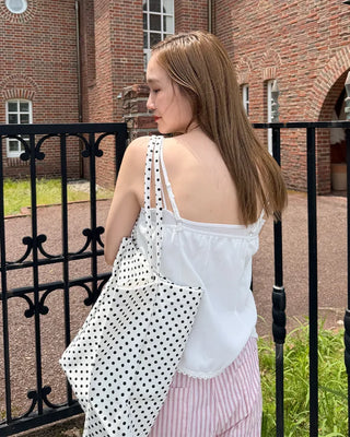 Flower stitch fagoting camisole