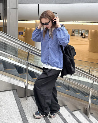 (Unisex) Wide Tuck Sweatpants