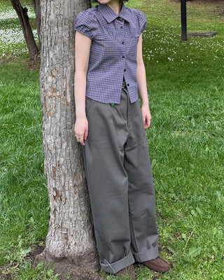 Pocket wide chino pants