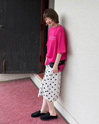 Round neck loose fit t-shirt