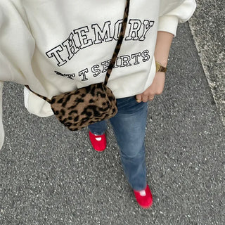 Leopard print mini crossbody bag