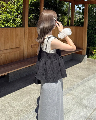 Strappy peplum blouse