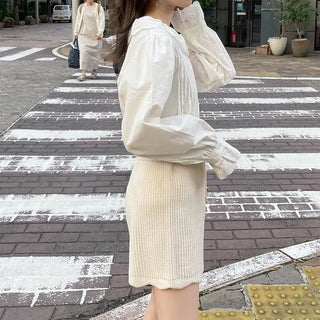 Wave Short Knit Pants