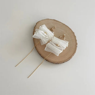 Sheer Ruffle Earrings