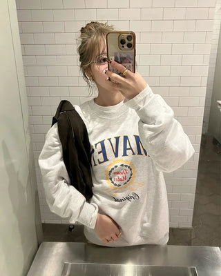 MAVEN Printed Oversized Sweatshirt