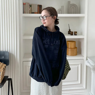 DARKNESS Print Hooded Sweatshirt