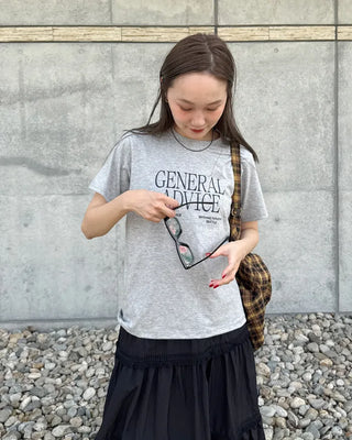 ADVICE Lettering Short-Sleeve T-Shirt