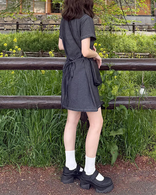 Shirt denim dress