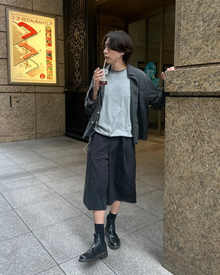 Pigmented crop-fit summer shirt
