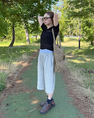 Layered sweat shorts