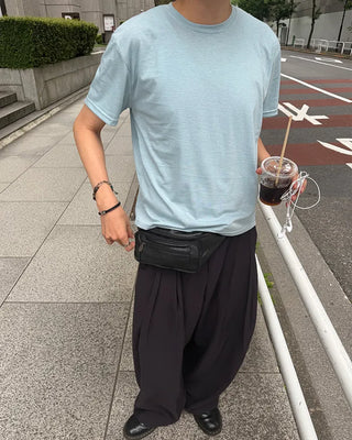 Faux Leather Multi-Pocket Waist Bag