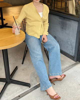 Two-way layered cardigan