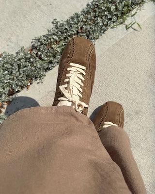 Suede sneakers