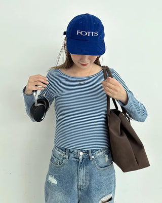 Striped slim T-shirt