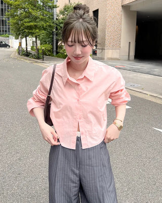 Basic crop shirt