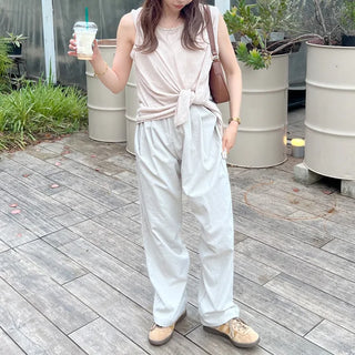 Linen sleeveless top