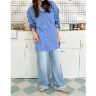 Basic blue color shirt