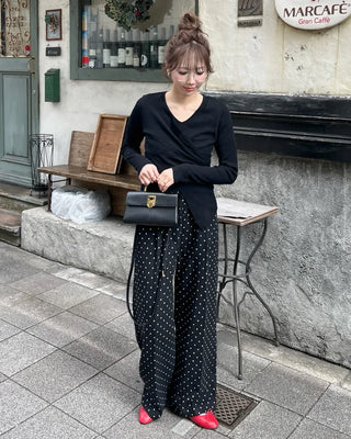 Wrap Point Slim Fit Knit