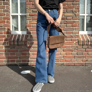 Simple denim pants