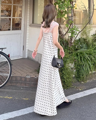 Polka Dot Long Camisole Dress
