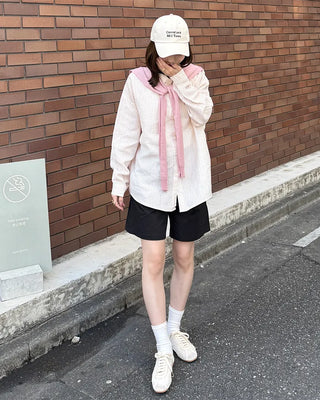 Pintuck shorts