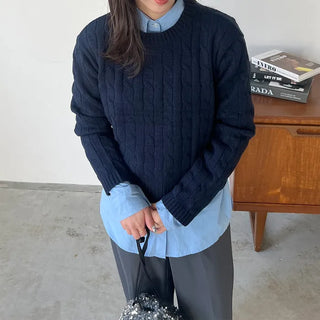 Round Cable Knit