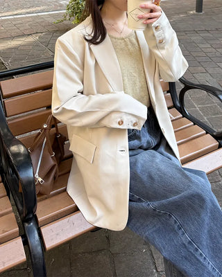 Oversized blazer jacket