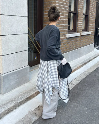Pintuck Wide Sweatpants
