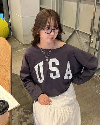 USA Cropped T-Shirt