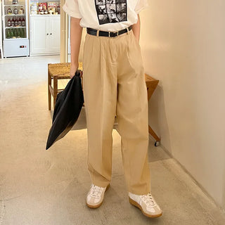 Belted trousers