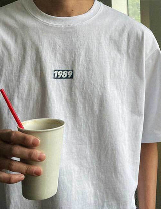 1989. Printed short-sleeve T-shirt (cotton fabric)