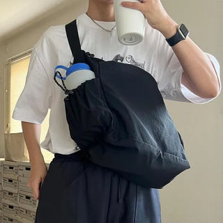 Pocket String Shoulder Bag
