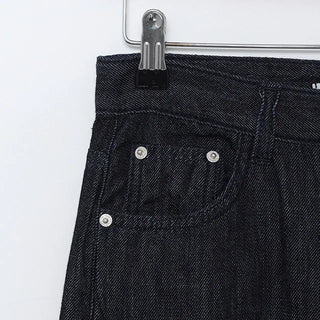 hake black denim pants